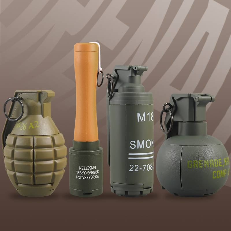 4 PACKS (M26 GREEN + M67 GREEN + M18 GREEN + M24 GREEN)
